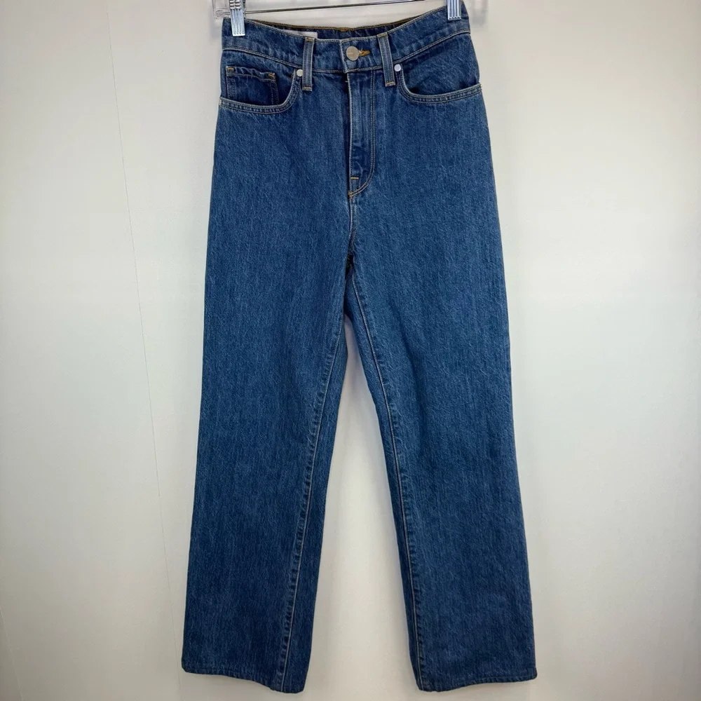 BLDWN High Rise Relaxed Jeans Size 24 denim casual‎